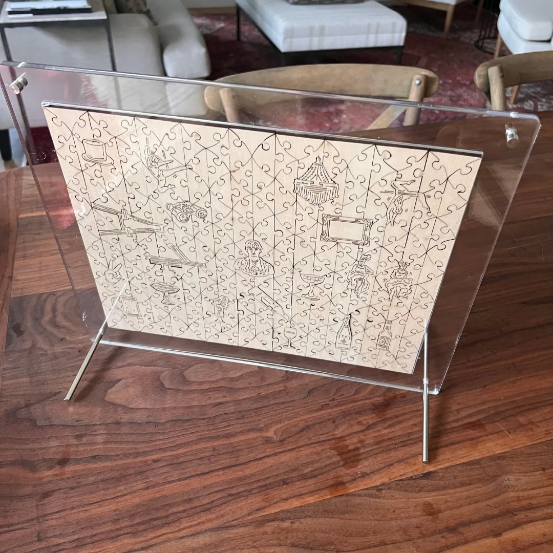 Double Sided Acrylic Frame - For '250' Piece 340x272mm - Image 2