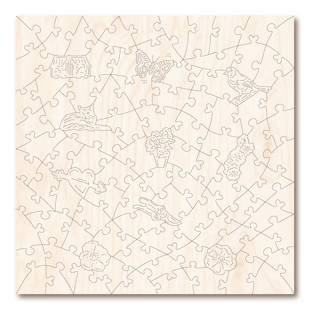 Luvly Puzzles - Hollyhocks - Image 3